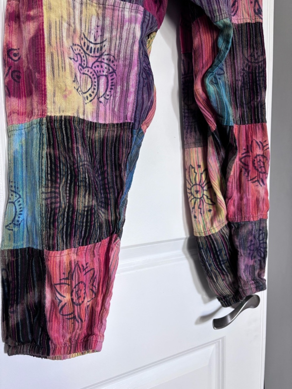 Rising International Patchwork Festival Pants Size Med - Picture 4 of 8